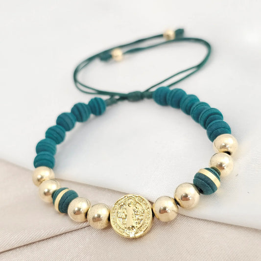 Pulsera Gold Hs Benito Abad # 6 Verde