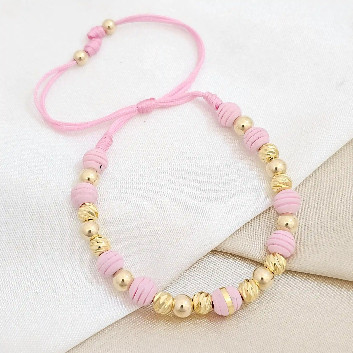 Pulsera Gold Italy # 5 Dorado # 5 Rosada