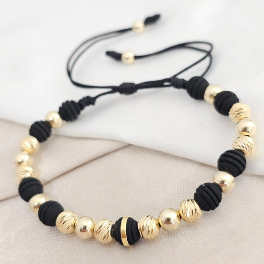 Pulsera Gold Italy It #5 Negra