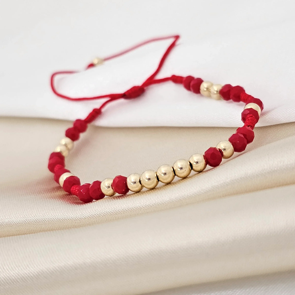 Pulsera Gold Preciosa # 4 Roja