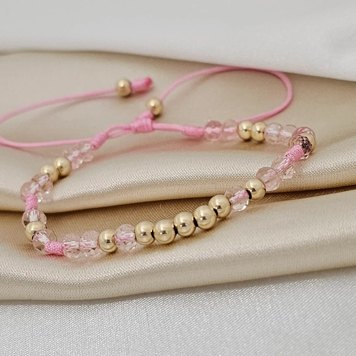 Pulsera Gold  Preciosa # 4  Rosa