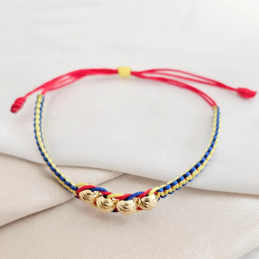Pulsera Gold Tejido Viral Seleccion Colombia Italy It #5