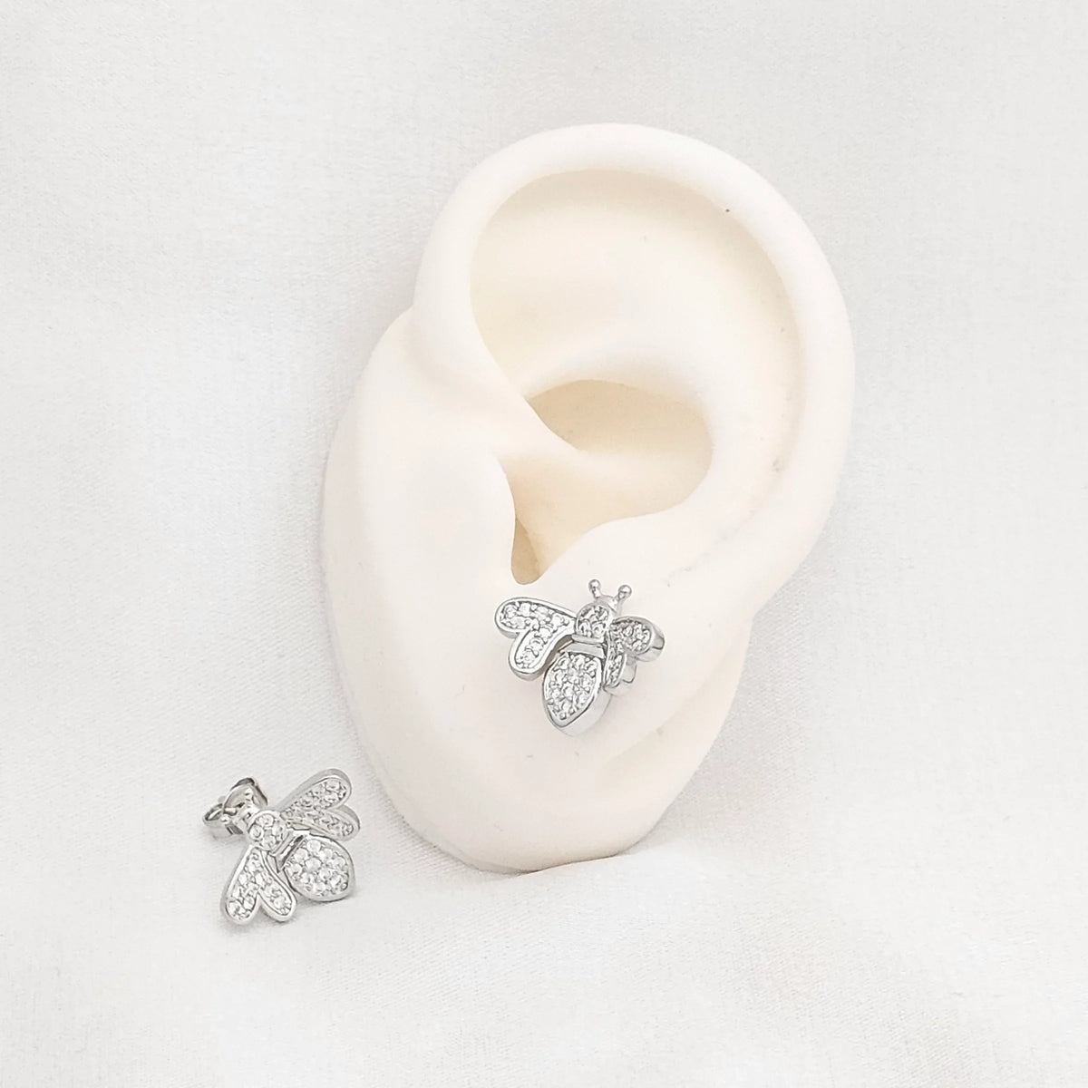 Topo Abeja Reina Circones Plateado Rf K6514