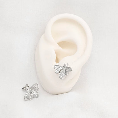 Topo Abeja Reina Circones Plateado Rf K6514