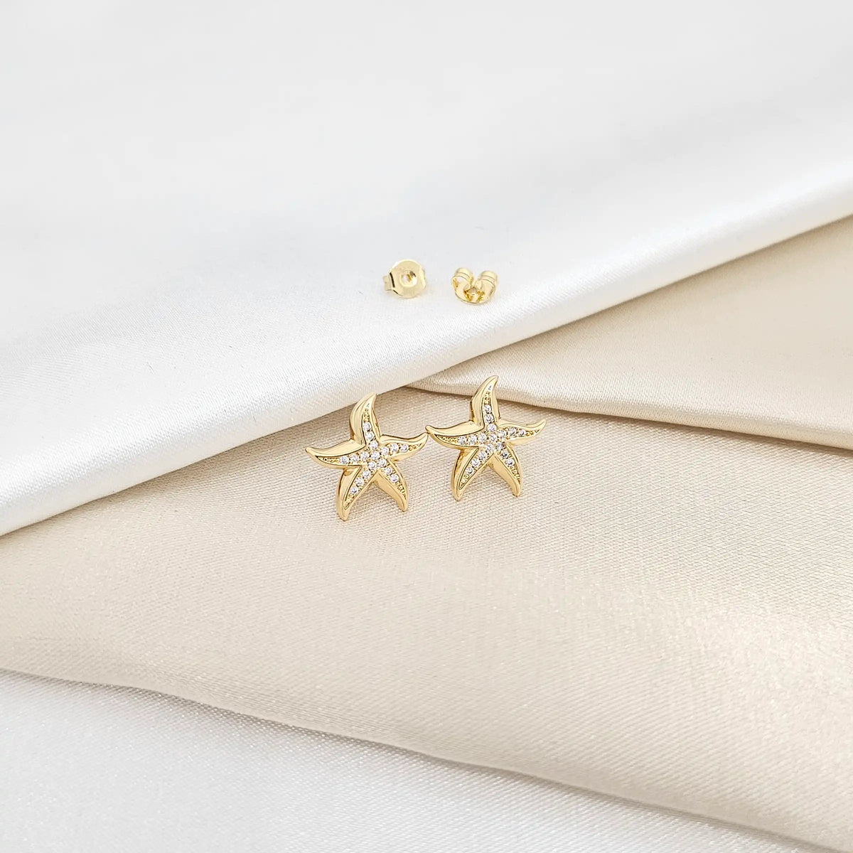 Topo Estrella De Mar Pequeña Dorado Rf K6705