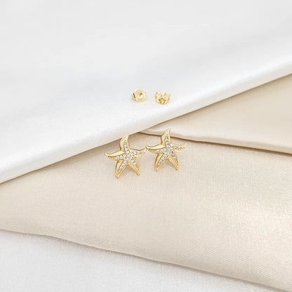 Topo Estrella De Mar Pequeña Dorado Rf K6705