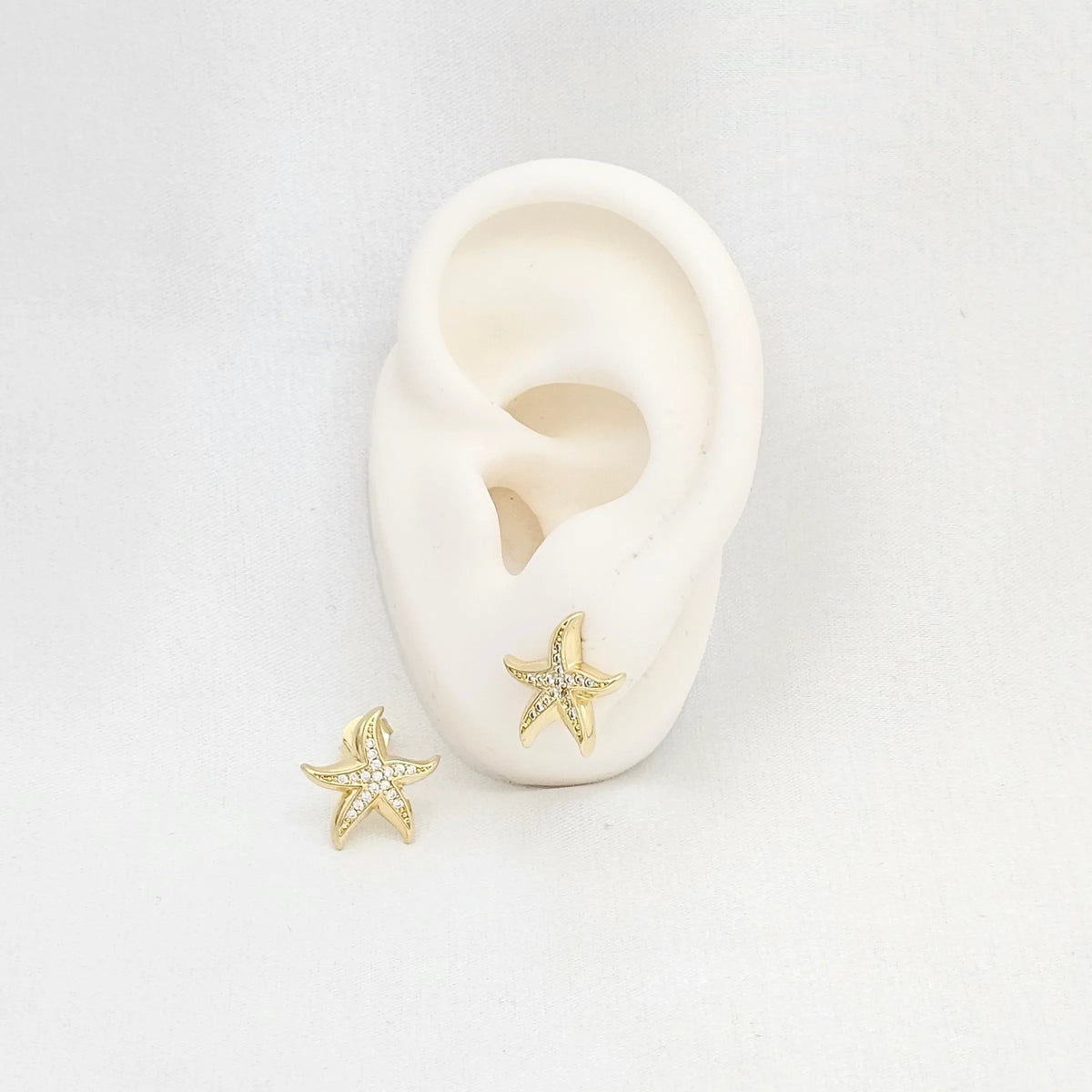 Topo Estrella De Mar Pequeña Dorado Rf K6705