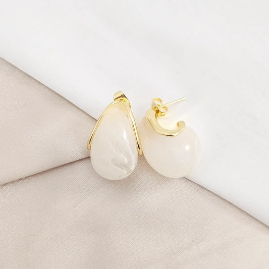 Topo Gota De Nacar Blanca Rf K8111