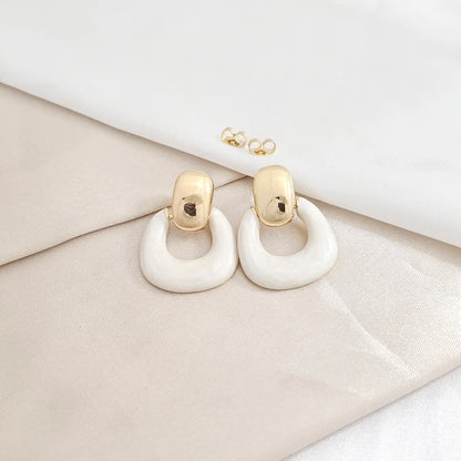 Topo Liso Cuadro Nacar Blanco Dorado Rf K8226