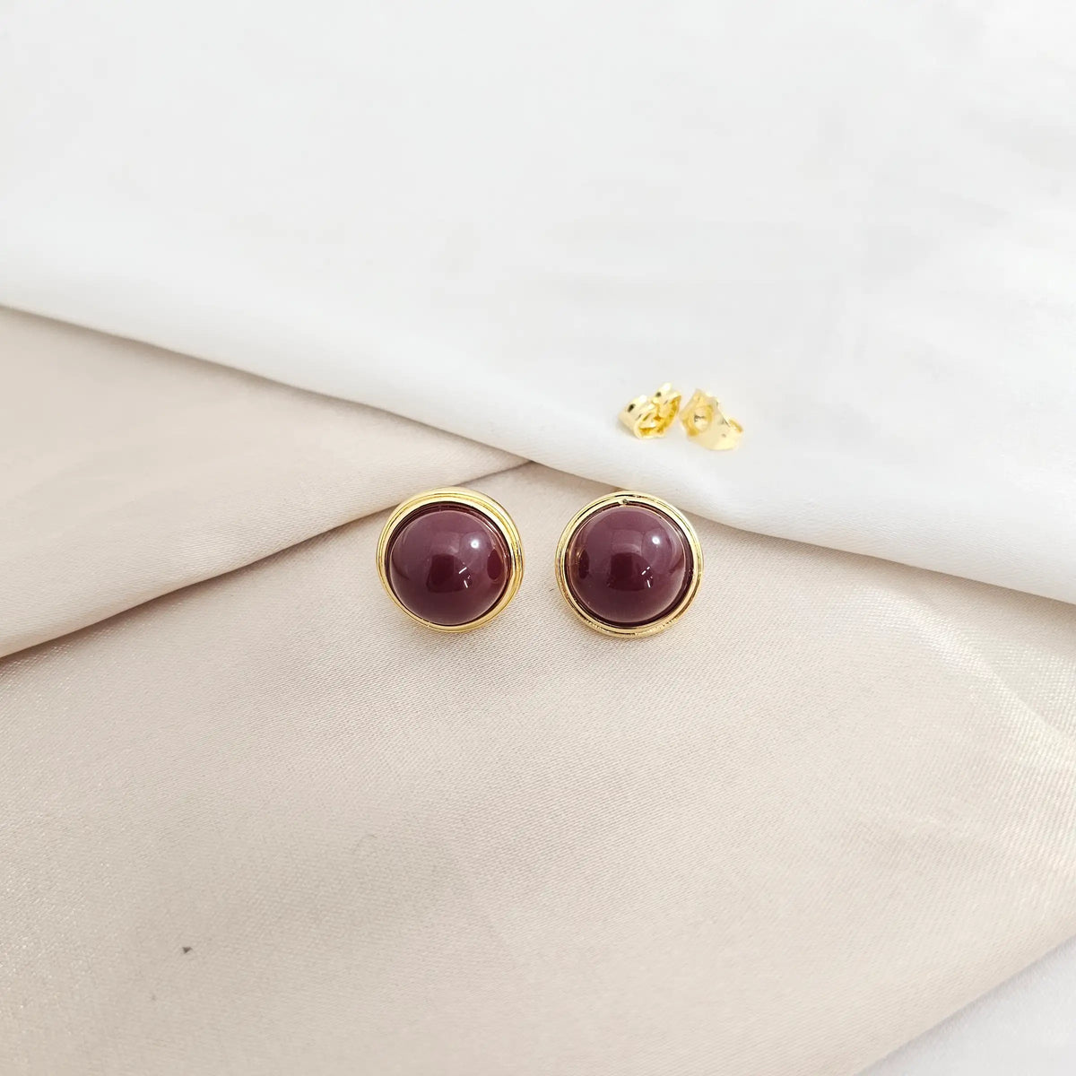 Topo Perla Nacar Vinotinto Dorado Rf K8180