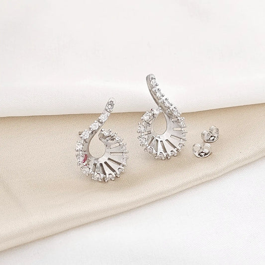 Topo Tornado Con Circones Plateado Rf K3455