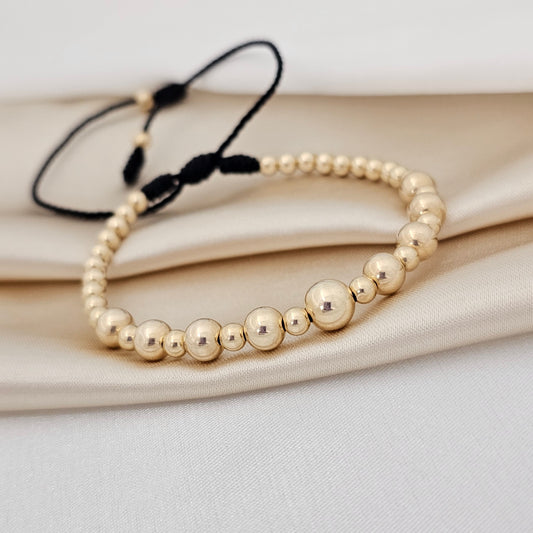 MJ PULSERA GOLD # 4 - 6 -7 NEGRA