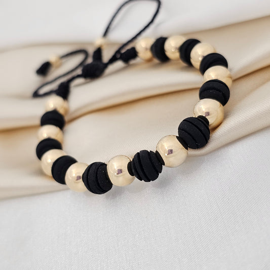 PULSERA  GOLD # 8 # 5 NEOP NEGRA
