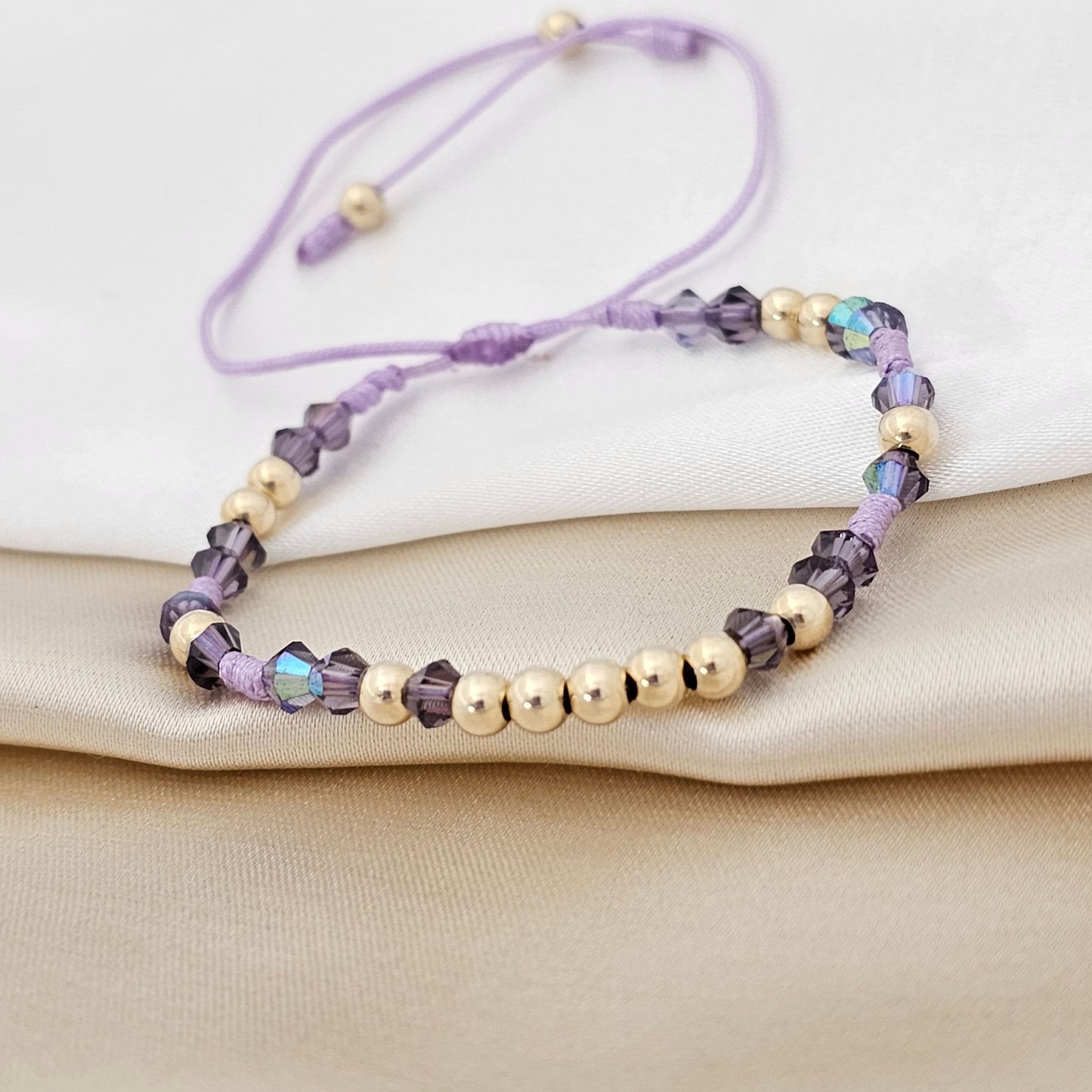 PULSERA GOLD PRECIOSA  # 4  LILA