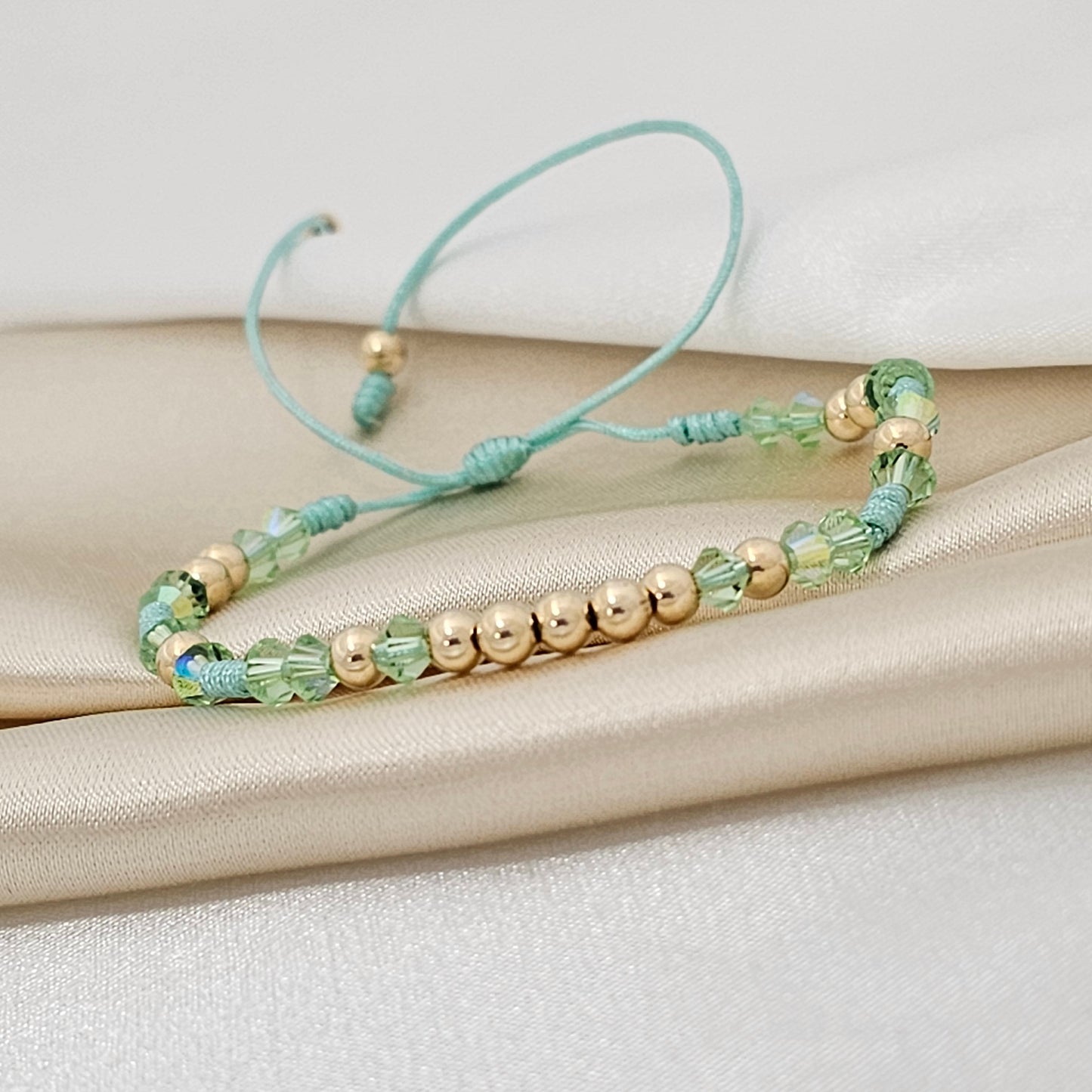 PULSERA GOLD PRECIOSA  # 4 VERDE MENTA