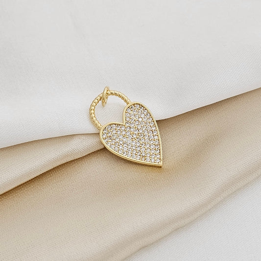 DIJE CANDADO CORAZON DORADO RF K1935