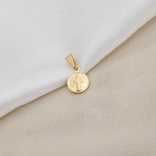 DIJE VIRGEN MILAGROSA REDONDA LAM 18K-23102