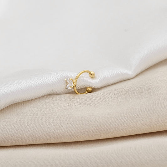 ARETE PEARCING FAKE 1.4CM LAM18K RF 34034-CRISTAL